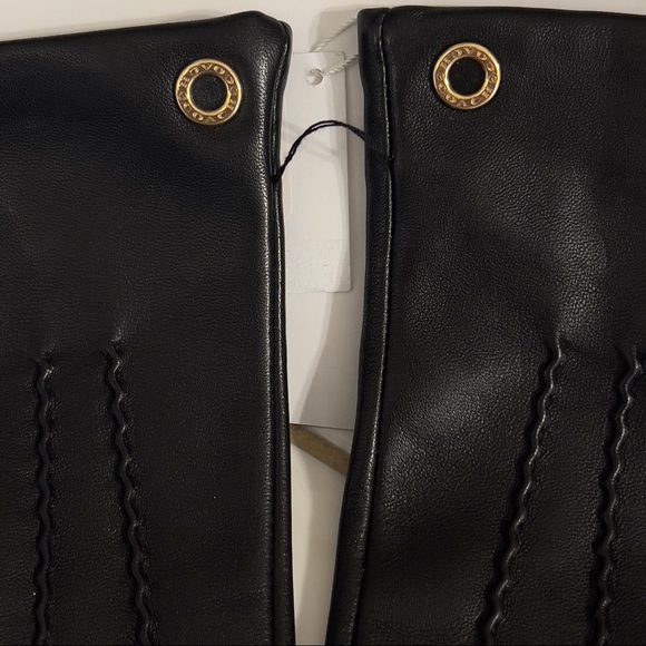NWT Authentic Coach 100% Sheep Leather Gloves Sz 8 - Picture 5 of 9